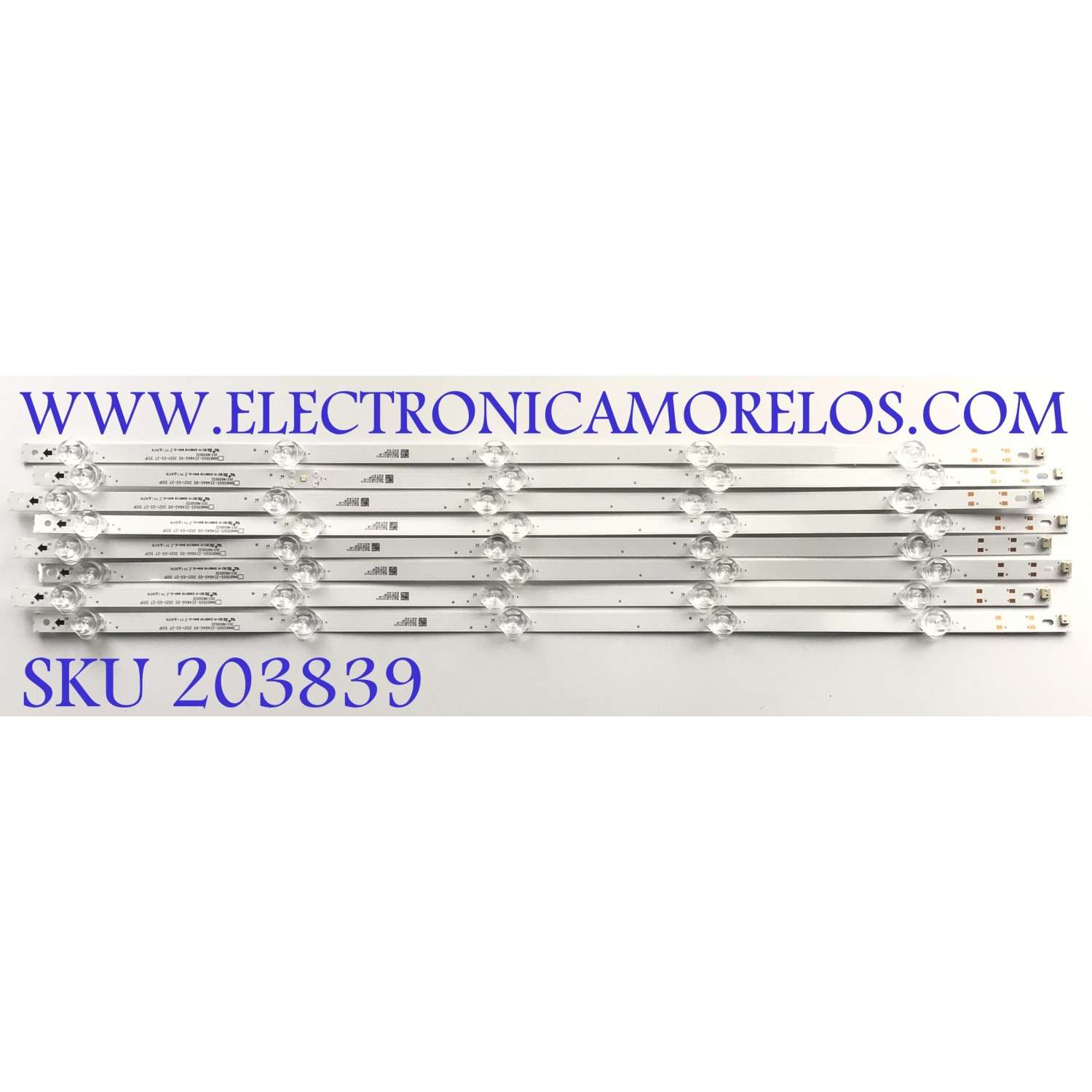 KIT DE LED'S PARA TV VIZIO ( 8 PZ ) / NUMERO DE PARTE 303IN650032 / INN65D05-ZC46AG-05  / B231E0000 / PANEL V650DJ4-D03 / MODELO V655-J09